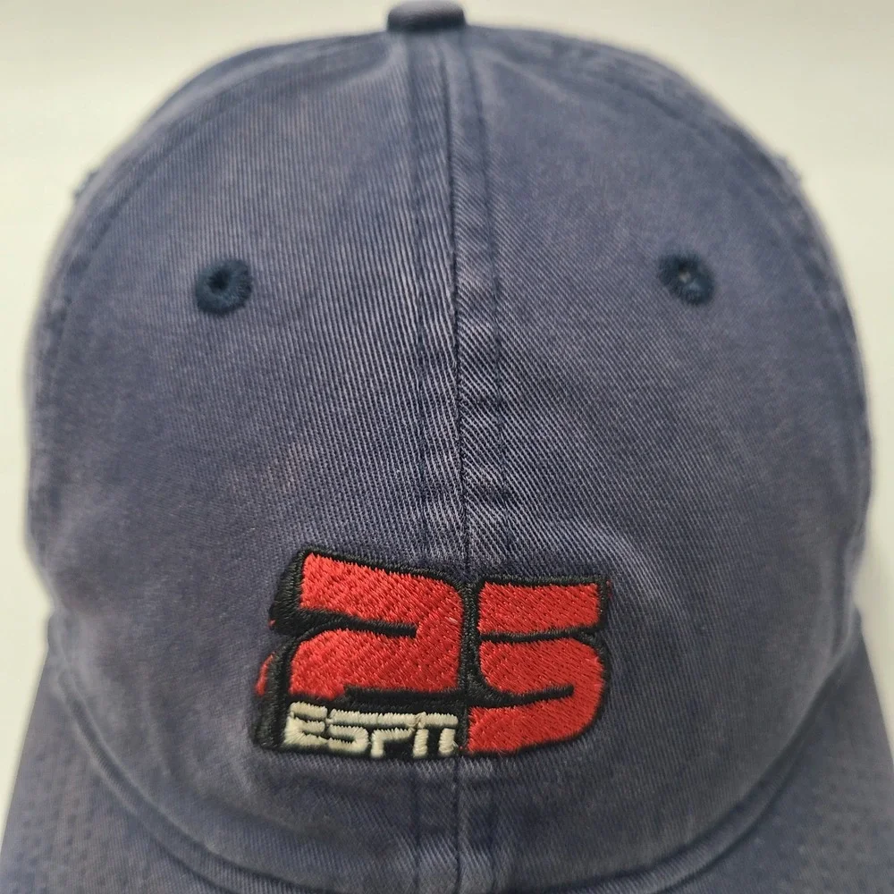 Vintage Nike Hat Strapback Blue Red ESPN 25th Anniversary Bud Light Distressed